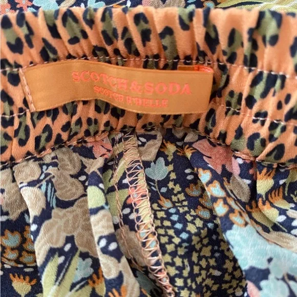 Scotch & Soda Girls Drapey Trouser Printed Pant NWT - Picture 5 of 7